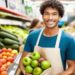 친환경 조리법을 위한 식사 메이크오버 - **Prompt:** A vibrant, photorealistic image of a person, likely in their late 20s to early 40s, with...