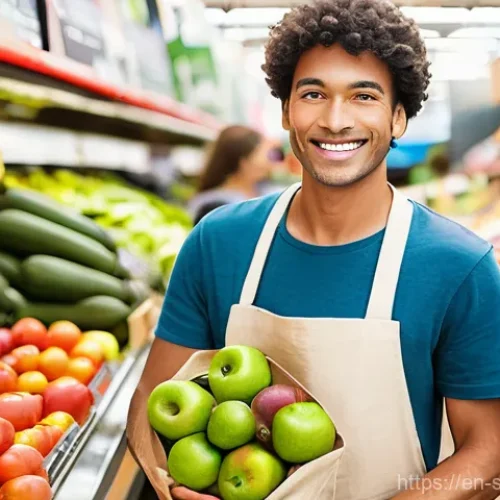 친환경 조리법을 위한 식사 메이크오버 - **Prompt:** A vibrant, photorealistic image of a person, likely in their late 20s to early 40s, with...