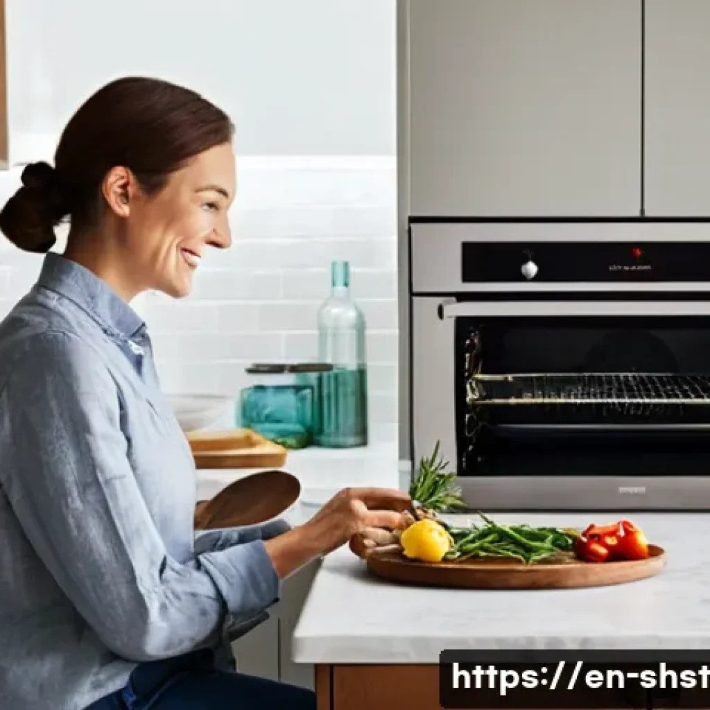 에너지 효율적인 오븐 사용법 - **Prompt 1: The Savvy Home Cook Harnessing Residual Heat**
    A warm, inviting kitchen scene. A wom...