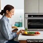 에너지 효율적인 오븐 사용법 - **Prompt 1: The Savvy Home Cook Harnessing Residual Heat**
    A warm, inviting kitchen scene. A wom...