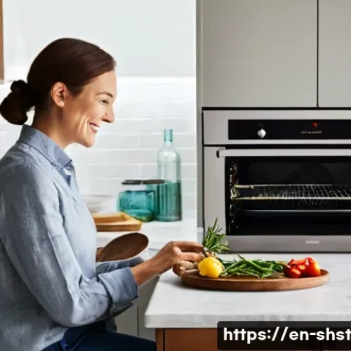 에너지 효율적인 오븐 사용법 - **Prompt 1: The Savvy Home Cook Harnessing Residual Heat**
    A warm, inviting kitchen scene. A wom...